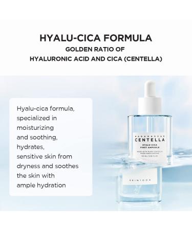 SKIN1004 Hyalu-CICA First Ampoule 100ml - Soothing Hydration for Dry Skin - Buy Online on GoSupps.com