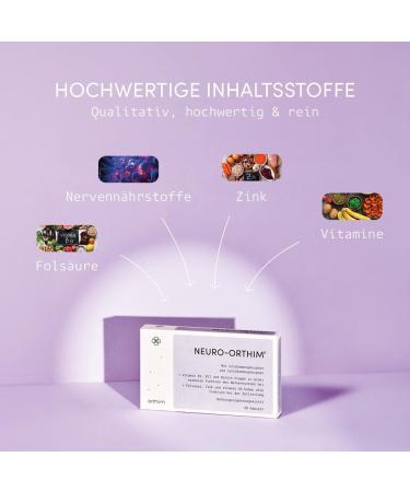 Neuro-Orthim | Uridine Cytidine & Folic Acid + B12 | Vegan Gluten-Free Lactose-Free | 80 Capsules for Nervous System Health - Buy Online on GoSupps.com