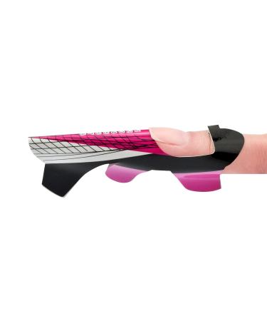 100Pcs Professional Stiletto Nail Forms - Dragonfly Pattern Acrylic Nail Extensions | Self-Adhesive UV Gel Nail Art Guide HJ-NTF057 - Buy Online on GoSupps.com