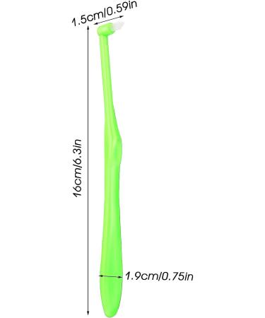WLLHYF Single Tuft Toothbrush 2 Pieces - Interspace Tuft Brush for Orthodontic Braces - Soft Bristles for Sensitive Gums - Deep Cleaning Manual Toothbrushes - Green Blue - Buy Online on GoSupps.com
