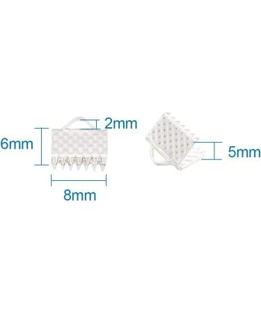 Craftdady 100Pcs Silver Ribbon End 8x6mm - Cord End Fastener Clasps for Leather Jewelry - Buy Online on GoSupps.com
