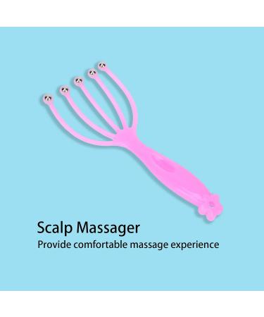 Scalp Massager Head Massager - Deep Relaxation Tool for Home & Office - Pink Spider Design - Buy Online on GoSupps.com