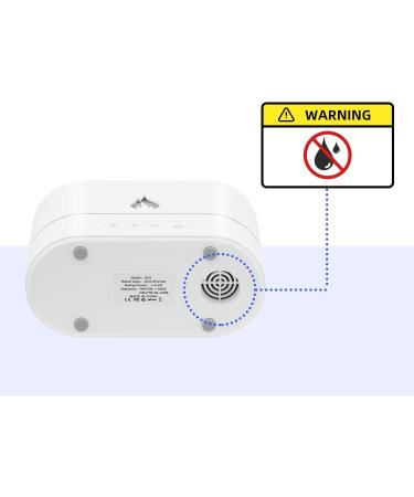 McBazel 200ml Aroma Diffuser with Flames Effect | 3-in-1 Humidifier & Essential Oil Diffuser | Waterless Auto Shut-Off - White - Buy Online on GoSupps.com
