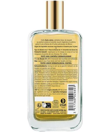 So bio tic Cosmetic oil valuable argan nourishing regenerating sublime face body and hair 100 natural origin made in France 100 ml - Buy Online on GoSupps.com