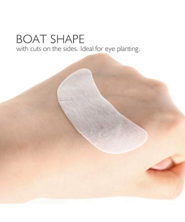 Lunamoon 50 Pairs Eyelash Extension Eye Pads - Boat Shape Pink Under Eye Pads for Superior Lash Application | International Shipping Available - Buy Online on GoSupps.com