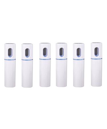 Jalzdieod 6X Steamer Nano Steamer Handy Mister Mist Moisture Face Sprayer Rechargeable Mini Spa(White)