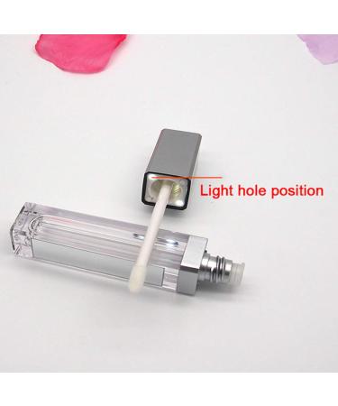 Harilla 7ml Lipstick Lip Balm Tube with LED Light - Travel-Friendly Matte Silver Container - Buy Online on GoSupps.com