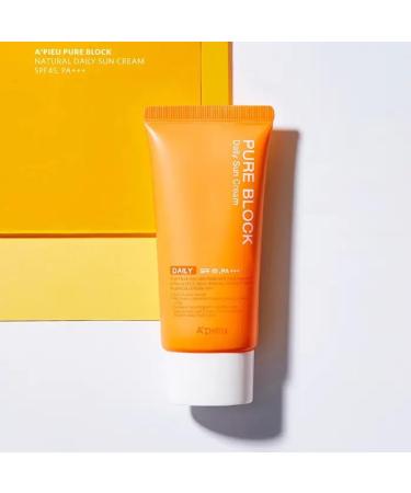  A'PIEU APIEU Pure Block Daily Sun Cream EX SPF50+ - Buy Online on GoSupps.com