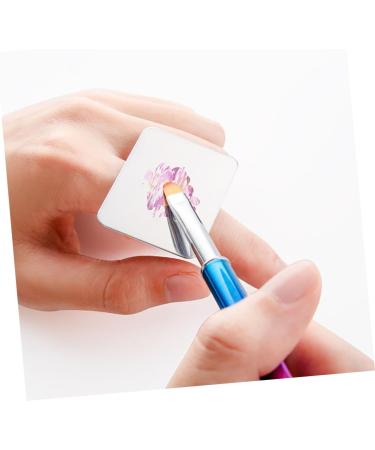 Palette de Maquillage Mini Acier Inoxydable avec Spatule pour Nail Art Bague et Fille Outil Professionnel pour M langer Fond de Teint et Pigments - Buy Online on GoSupps.com