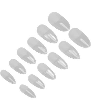 Nail Tips Multi-Size Breathable False Nail Tips Semi-Frosted Ultra-Thin for Salon (11#) - Buy Online on GoSupps.com