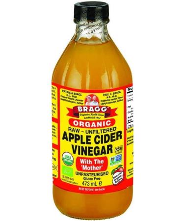 Braggs Organic Apple Cider Vinegar With The Mother 473ml with Free 2 x 30ml cup | Raw-Unfiltered | Certified Organic - Buy Online on GoSupps.com