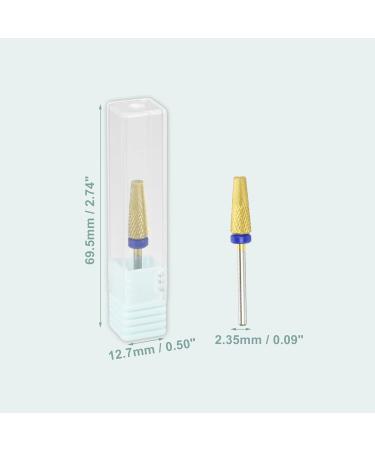 VOCOSTE Nail Drill Bits Tungsten Steel Gold Tone M Medium Teeth - Buy Online on GoSupps.com