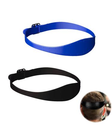 Hair cutting edge stencil neckline shaving template silicone haircut band beard template 2 pieces elasticity haircut stencil for diy home hair cutting hair cutting instructions