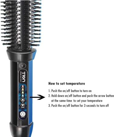 Tion Brush Iron Pro V1 | 1 Inch Curling Iron & Silicone Hair Clips for Perfect Curls Tion Hair - Buy Online on GoSupps.com