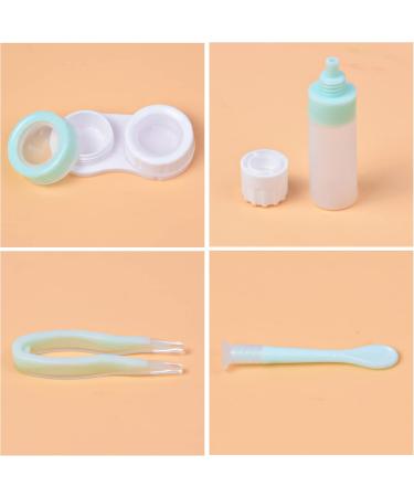 Joyan 5 Pair Contact Lenses Case - Portable Storage for Travel & Daily Use - Green & White - Buy Online on GoSupps.com