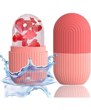 H&J Ice Cube Roller Massager - Natural Facial & Neck Care Reduce Eye Puffiness & Migraine Pain BPA Free Silicone Ice Mold (Purple & Green - Buy Online on GoSupps.com