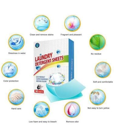 woyufen Laundry Detergent Sheets - 90 Loads Eco-Friendly Ultra Concentrated Laundry Strips - Biodegradable Plastic-Free & Vegan - Buy Online on GoSupps.com