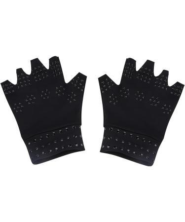 Magnetic Compression Gloves for Hand Pain Relief | Antiedema Health Care Tool - Black - Buy Online on GoSupps.com