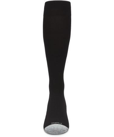 MeMoi WellFit 15-20mmHg Off Black Cotton Compression Socks for Men & Women | Size 9-11 - Best International Shipping - Buy Online on GoSupps.com