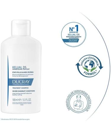  Ducray Ducray Pierre Fabre Ducray Kelual DS Anti-Dandruff Shampoo 100ml - Buy Online on GoSupps.com