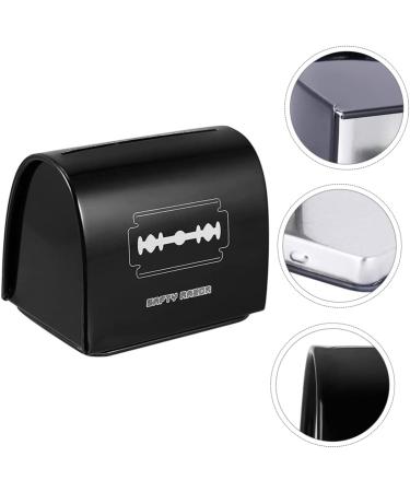 Frcolor Men's Razor Disposal Box - 2-Pack Blade Recycling Container for Safe Storage | Compact & Stylish Black Design - Buy Online on GoSupps.com
