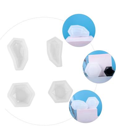 STOBOK 12 Pcs Pendant Mold Silicone Molds Keychain Pendant Epoxy Mold Jewel Silicone Mold Accessories Gem Whitex3pcs 5.5X3CMx3pcs - Buy Online on GoSupps.com