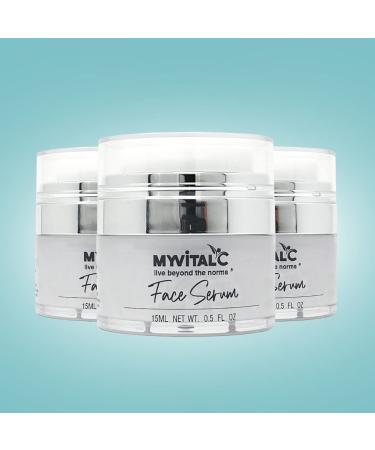 MyVitalC Facial Serum for Skin - Made with Fruit Extracts - Aloe Leaf Juice for Sunburns - Organic Serum For All Skin Types - Glycerin to Retain Skin Moisture - 15 ML - 0.5 FL OZ - Buy Online on GoSupps.com