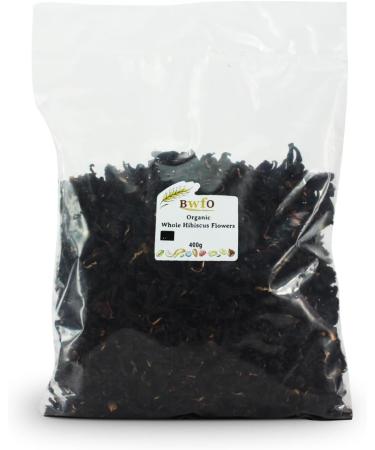 Organic Hibiscus Flowers Whole Petals 400g (BWFO) Small - Buy Online on GoSupps.com