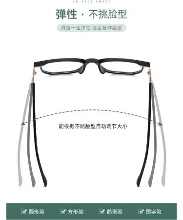 Square TR90 Blue Light Blocking Glasses for Men & Women - UV Protection Computer & Reading Glasses in Black & Rose Gold - 43mm - Buy Online on GoSupps.com