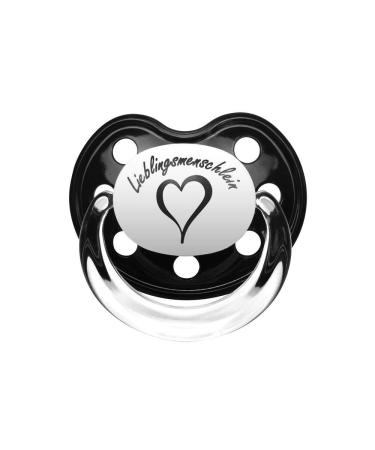 Lieblingsmenschlein - Pacifier black size 2 (6-18 months) 100% Fun by Metal Kids