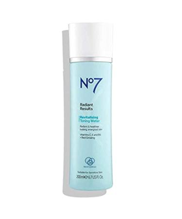 No7 Radiant Results Revitalising Toning Water - 6.7oz Revitalising
