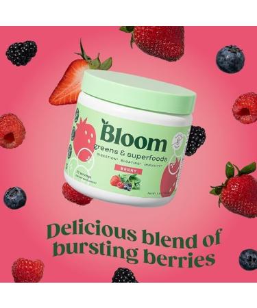 Bloom Nutrition Super Greens Powder Smoothie & Juice Mix - Probiotics for Digestive Gut Health & Bloating Relief for Women Digestive Enzymes with Superfoods Spirulina & Chlorella (Berry) - Buy Online on GoSupps.com
