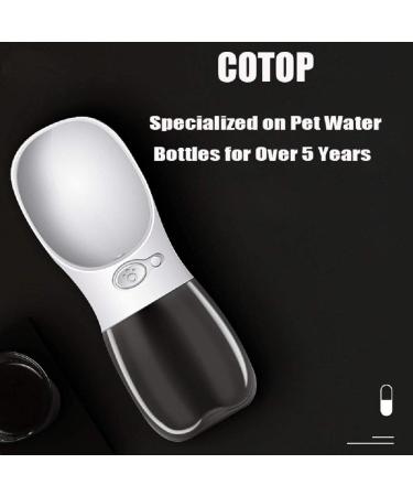 Buy Cotop Portable Dog Water Bottle 350ml - BPA-Free Leak-Proof Travel-Friendly - Ideal for Outdoor Adventures (Pure White) - Buy Online on GoSupps.com