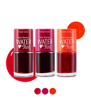ETUDE Dear Darling Water Tint Cherry Ade (21AD) | Bright Lip Tint with Pomegranate & Grapefruit Extract - Buy Online on GoSupps.com