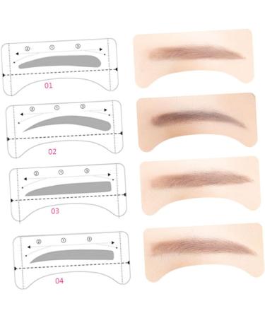 FOMIYES 24 Pcs 48 Eyebrow Card Eyebrow Styling Tool Eyebrow Stencils Sticker Eyebrow Pencil Eyebrow Trimming - Buy Online on GoSupps.com