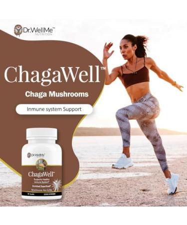 ChagaWell 500mg Chaga Mushroom Capsules - Focus Mental Clarity Immune Booster for Men and Women Non-GMO & Gluten Free Supplement (60 Capsules) 60 Count (Pack of 1) - Buy Online on GoSupps.com