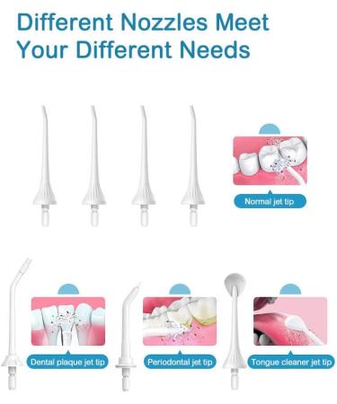 Buy Cordless Water Flosser - USB Rechargeable Portable Oral Irrigator 4 Modes Black | Professional Dental Flosser for Healthy Teeth - Buy Online on GoSupps.com