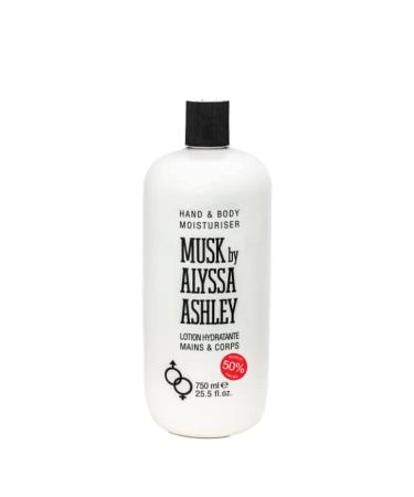 ALYSSA ASHLEY Musk Hand & Body Lotion For Women 25.5 Oz / 750 Ml (652685735274)