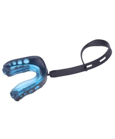 Bnineteet team sports mouth protection with belt for boxes basketball rugby taekwondo football kickboxing (blue) competitive movement competitive sports