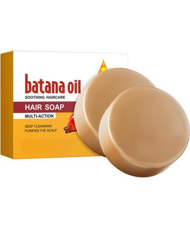  Beslibate 2 x 100g Bar Shampoo Batana Oil Soap Shampoo with Batana Oil to Improve Scalp Health Anti Hair Loss and Repair Damaged Hair soap-8 - Buy Online on GoSupps.com