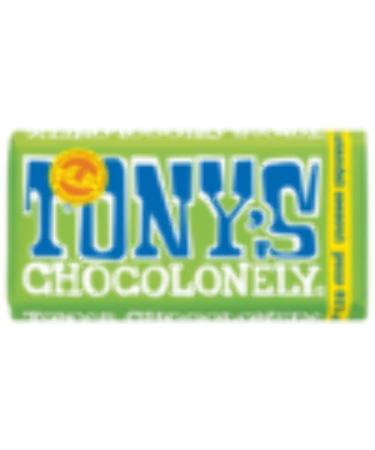 Tony's Chocolonely - Pure Sea Salt Almond Chocolate Bar - 15 x 180 grams - Fairtrade Chocolate
