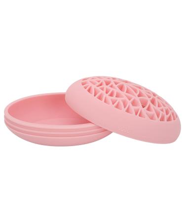 DAUZ Makeup Brush Rack & Cleaning Mat - Ergonomic Reusable Portable - Perfect for Home & Women (Pink - Buy Online on GoSupps.com