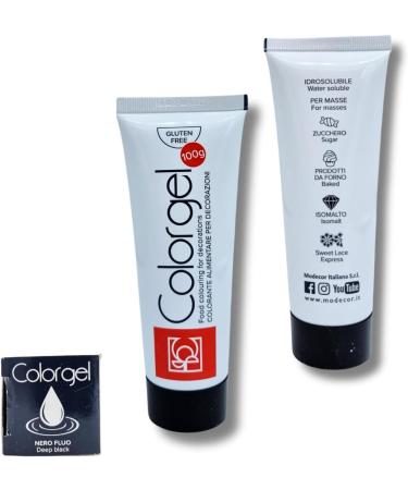 Modecor Concentrated Color Gel 100g-Gluten Free (Black) - Buy Online on GoSupps.com