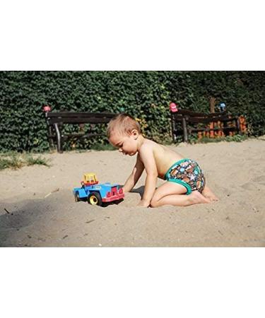 Petit Lulu XL Overpants for Cloth Diapers (12-17 kg) - Velcro Chilling Sloth | International Shipping Available - Buy Online on GoSupps.com