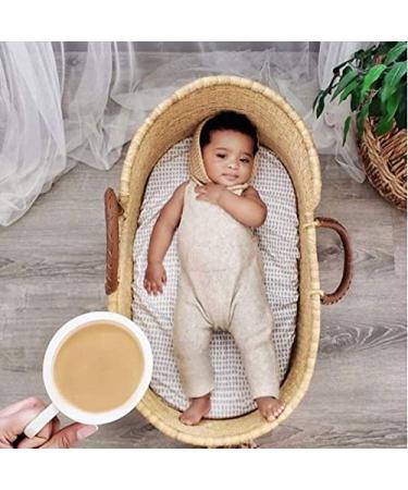 Ely's & Co. Waterproof Bassinet Sheet 2 Pack - Taupe Splash & Stripes - 32 X16 X3 - Unisex for Baby Boy and Girl - Buy Online on GoSupps.com