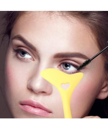Silicone Aid Stencils Wing Tips Reusable Silicone Tool Mascara Drawing Aid Makeup Tool Applicator Tool (turmeric) - Buy Online on GoSupps.com