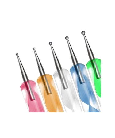 Aoshang 5pc UV Gel Painting Nail Art Dotting Pen Tool Kit for DIY Design & Manicure - Buy Online on GoSupps.com