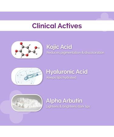 1% Kojic Acid Lip Balm With Alpha Arbutin & Hyaluronic Acid SPF 30 PA++ for Dark & Pigmented Lips - 4g - Buy Online on GoSupps.com