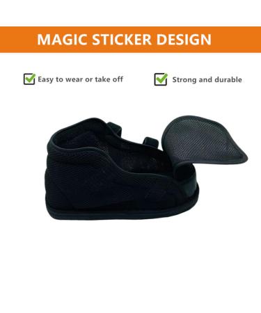 WEEOATAR Medical Boot | Adjustable Post-op Walking Shoe for Surgery Recovery | Orthopedic Support for Broken Foot Toe Fractures and Bunions - Size M Black2 - Buy Online on GoSupps.com