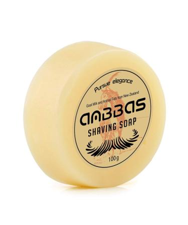 Anbbas 100g Shaving Soap Refill Goat Milk 3.5OZ from New Zealand for Barber Traditional Wet Shaving